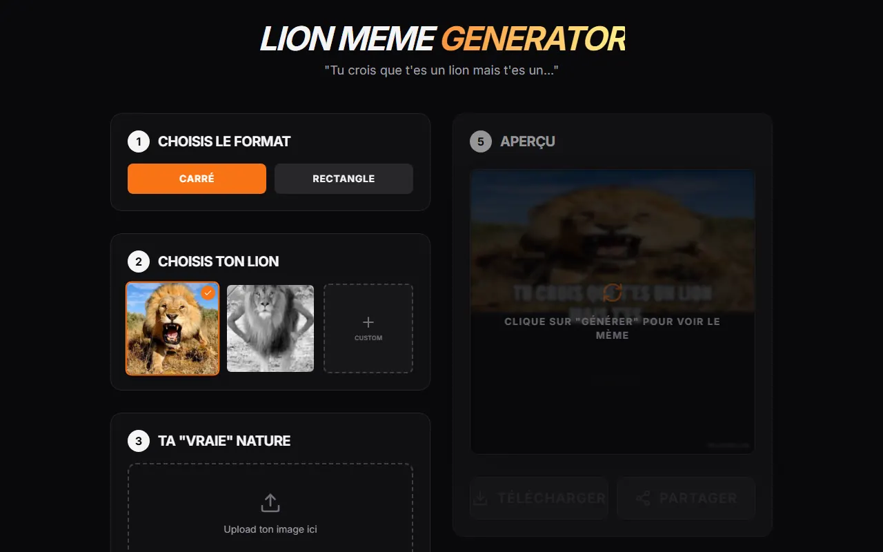 Lion Meme — the meme generator